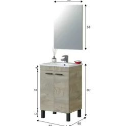 Discount Muebles1Click Conjunto baño Essens