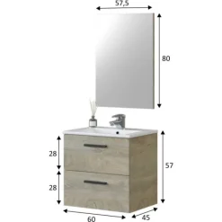 Clearance Muebles1Click Conjunto baño Noa