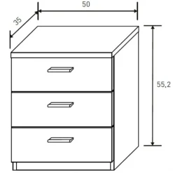 Discount Muebles1Click Conjunto cabecero 200cm + mesitas Monika