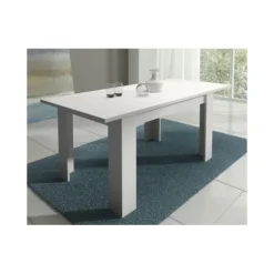 New Muebles1Click Conjunto Corfu blanca + sillas San beig