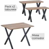 Best Muebles1Click Conjunto mesa + 2 taburetes Videl