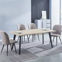 Muebles1Click Conjunto mesa Regatta + 4 sillas Rory