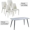 Discount Muebles1Click Conjunto mesa Sander + 4 sillas Rowena