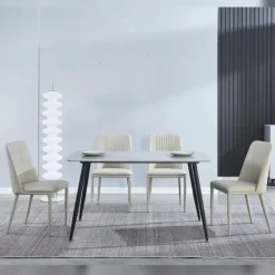 Discount Muebles1Click Conjunto mesa Sander + 4 sillas Rowena