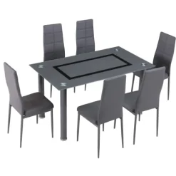 Muebles1Click Conjunto mesa y 6 sillas Axiss