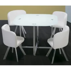 Clearance Muebles1Click Conjunto Teca blanco