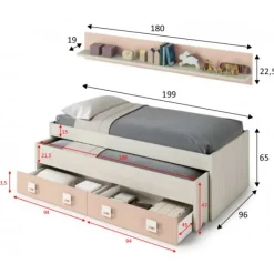 Best Muebles1Click Dormitorio juvenil Smallow