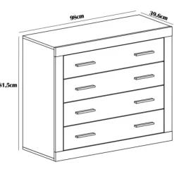 Discount Muebles1Click Dormitorio Lara 13