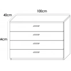 Discount Muebles1Click Dormitorio Monika 04 Andersen -pino