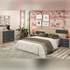 Clearance Muebles1Click Dormitorio Monika 02 Cambria-Grafito