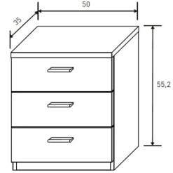 Hot Muebles1Click Dormitorio Monika 04 Cambria-Grafito