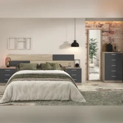 Sale Muebles1Click Dormitorio Monika 01 Cambria-Grafito