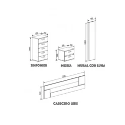 Clearance Muebles1Click Dormitorio Priego 1