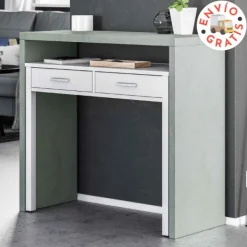 Outlet Muebles1Click Escritorio Tyrion blanco-cemento