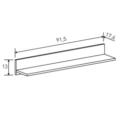 Discount Muebles1Click Estante L solana