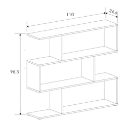 Muebles1Click Estantería asimétrica baja aura