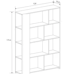 Muebles1Click Estantería 129cm. Aura