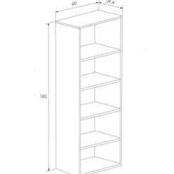 Sale Muebles1Click Estantería 182cm. Aura
