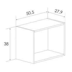 New Muebles1Click Estantería cubo aura