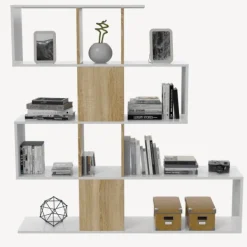 New Muebles1Click Estantería Elfos plus blanco / roble