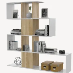 New Muebles1Click Estantería Elfos plus blanco / roble