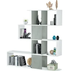 Online Muebles1Click Estantería Elfos plus blanco / cemento