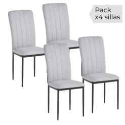 Clearance Muebles1Click Juego 4 sillas Trenton