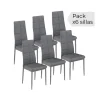 Muebles1Click Juego de 6 sillas AXISS