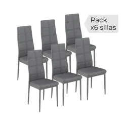 Muebles1Click Juego de 6 sillas AXISS