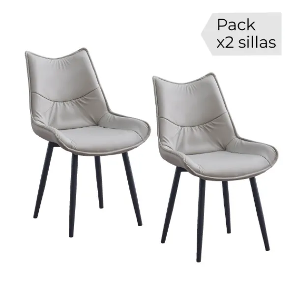 Outlet Muebles1Click Juego de 2 sillas Calista