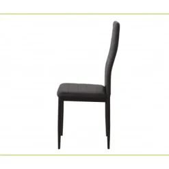 New Muebles1Click Juego de 6 sillas Emi negras