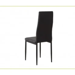 New Muebles1Click Juego de 6 sillas Emi negras