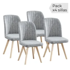 Hot Muebles1Click Juego de 4 sillas Lane