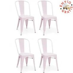 Muebles1Click Juego de 4 sillas Linx