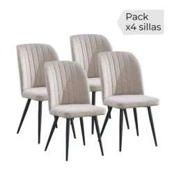 Outlet Muebles1Click Juego de 4 sillas Rory