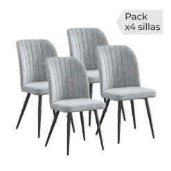 Outlet Muebles1Click Juego de 4 sillas Rory