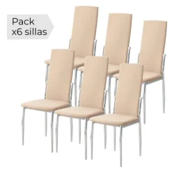 Clearance Muebles1Click Juego de 6 sillas Sakura