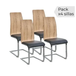 Outlet Muebles1Click Juego de 4 sillas Sensei