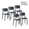 Discount Muebles1Click Juego de 5 sillas Videl