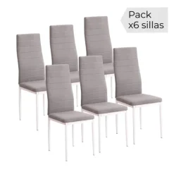 Outlet Muebles1Click Juego de 6 sillas Yuri