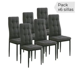 Outlet Muebles1Click Juego de 6 sillas Zuni