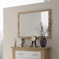 Hot Muebles1Click Marco espejo Chellén Cambria-Blanco