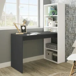 Clearance Muebles1Click Mesa + estantería Gio Plus blanco - gris