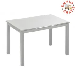 New Muebles1Click Mesa Bisbe blanca de cocina
