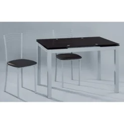Clearance Muebles1Click Mesa Bisbe negra de cocina
