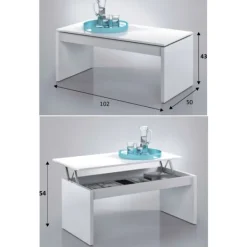 New Muebles1Click Mesa centro elevable Attuale