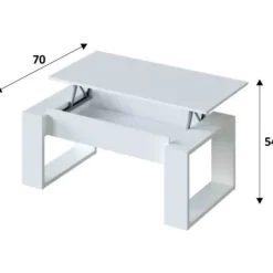 Muebles1Click Mesa centro elevable Urban