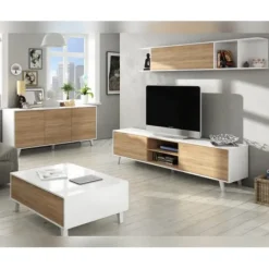 Clearance Muebles1Click Mesa centro elevable Viena