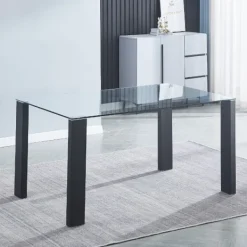 Best Muebles1Click Mesa comedor cristal Alice