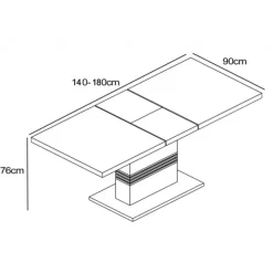 Outlet Muebles1Click Mesa comedor extensible Carlota